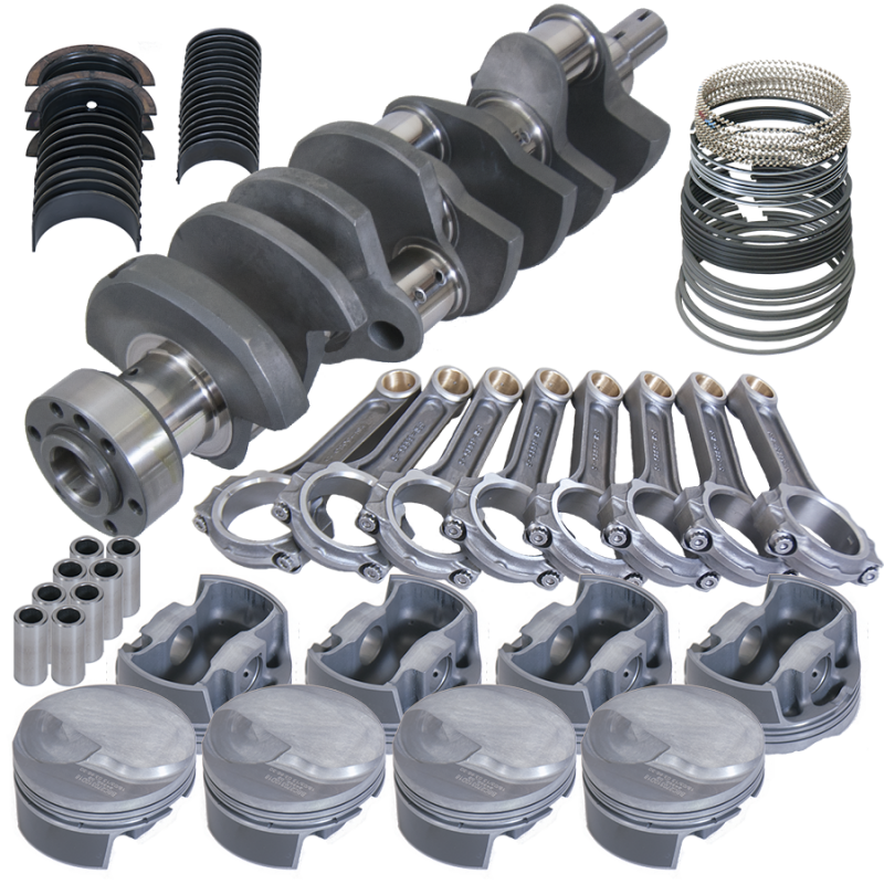 Eagle 61113070 fits Chevy 454 1Pc 4.250in Crank 6.385in I-Beam Rods 18cc Dome 4.320in Pistons Rotating Assembly
