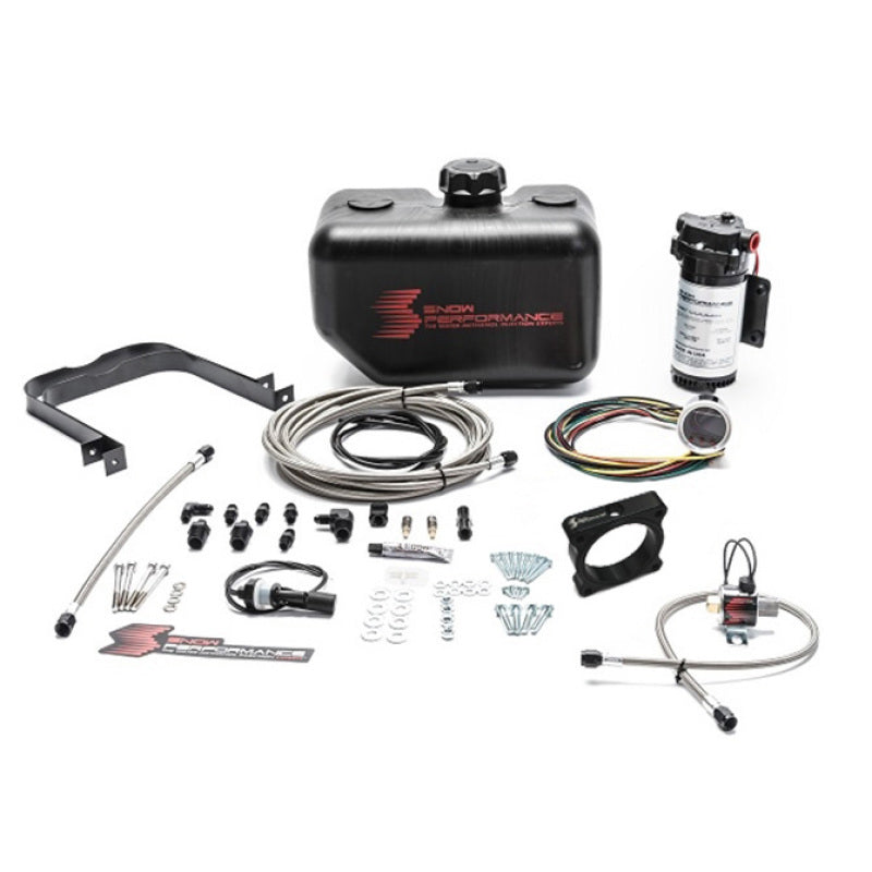 Snow Performance SNO-2134-BRD Mustang EcB Stg 2 Boost Cooler Water Injection Kit (SS Braid Line & 4AN)