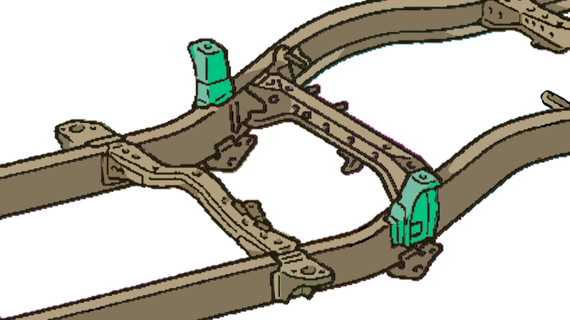 RustBuster RB7124 Rust Buster 95-04 fits Toyota Tacoma Double Cab Front Bed Mount