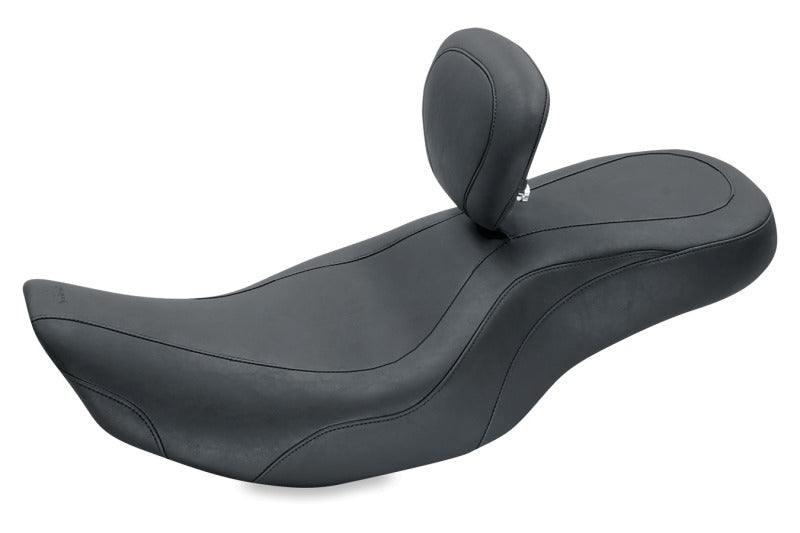 Mustang 79499 Harley Rd King, 06-07 Str Glide ,00-05 fits Eagle 97-07 Wide Tripper 1PC Seat-Black