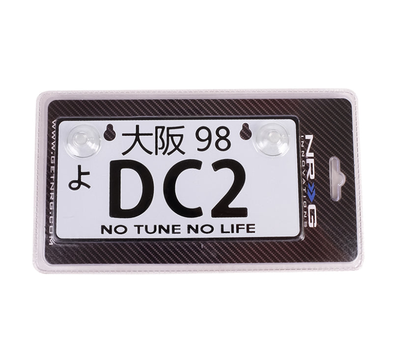 NRG MP-001-DC2 fits Mini JDM Style Aluminum License Plate (Suction-Cup Fit/Universal) - DC2