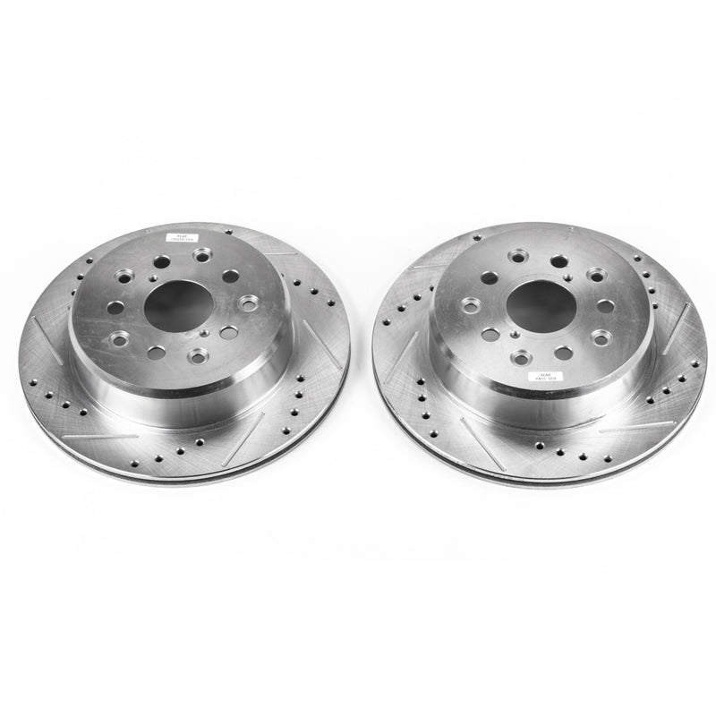 PowerStop fits Lexus 93-97 GS300 Rear Evolution Drilled & Slotted Rotors - Pair