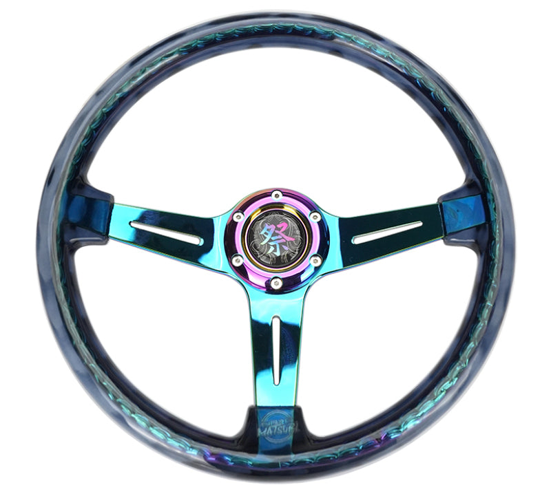 NRG RST-027MC-SM RST-027MC-SM Reinforced Steering Wheel Matsuri Smoke Clear