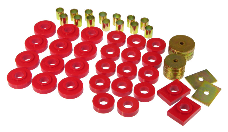 Prothane 7-129 fits Chevy 55-57 Full Sedan Body Mount - Red