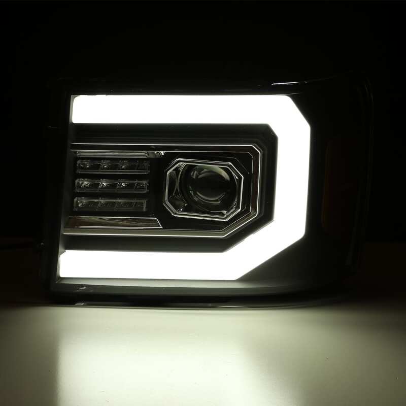 AlphaRex 880096 07-13 fits GMC Sierra 1500 (No Clsc) LUXX-Series LED Proj HL