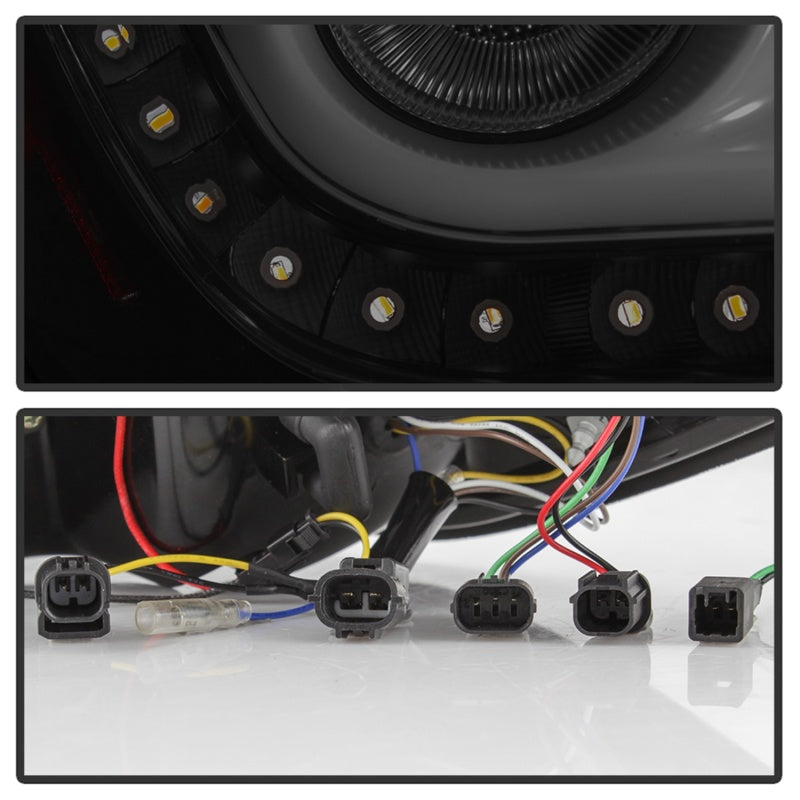 Spyder 5086440 fits Honda 16-18 Civic 4 Door Light Bar LED Tail Lights - Black