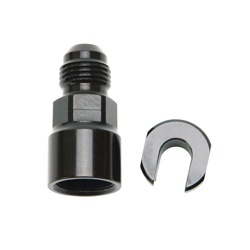 Russell 644123 Performance -6 AN Male to 3/8in SAE Quick-Disconnect Female (Black Single)