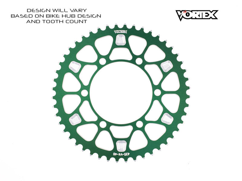 Vortex Racing V4 38 Tooth 520 Rear Sprocket - Green