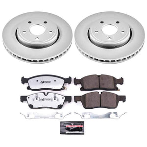 Power Stop 17-20 Jeep Grand Cherokee Front Z36 Coated Truck & Tow Brake Kit