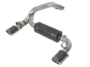 AFE 49-33104-C  3in 304 SS Axle-Back Exhaust System w/ Carbon Fiber Tips 16-18
