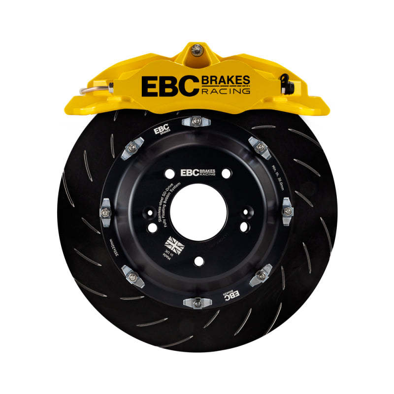 EBC BBK012YEL-1 Racing Ford Focus ST (Mk3) Yellow fits Apollo 11-18-4 Calipers 355mm Rotors Front Big Brake Kit