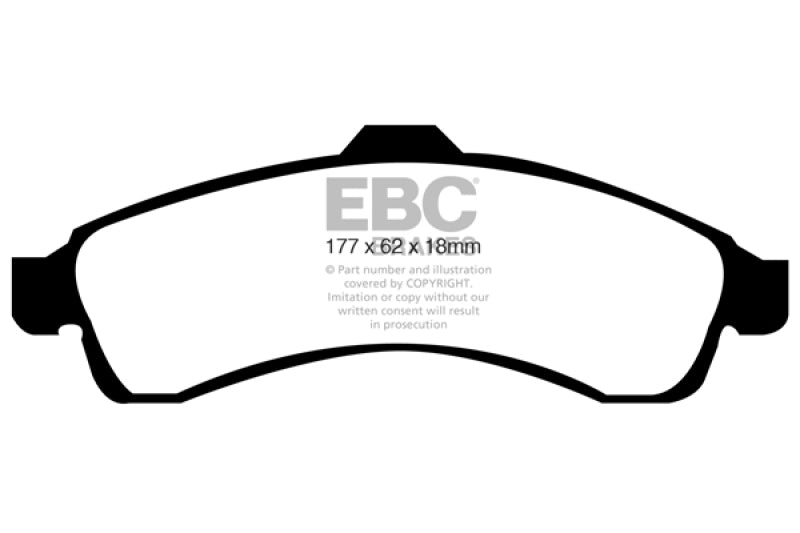 EBC DP21618 fits Chevrolet 03-05 SSR 5.3 Greenstuff Front Brake Pads