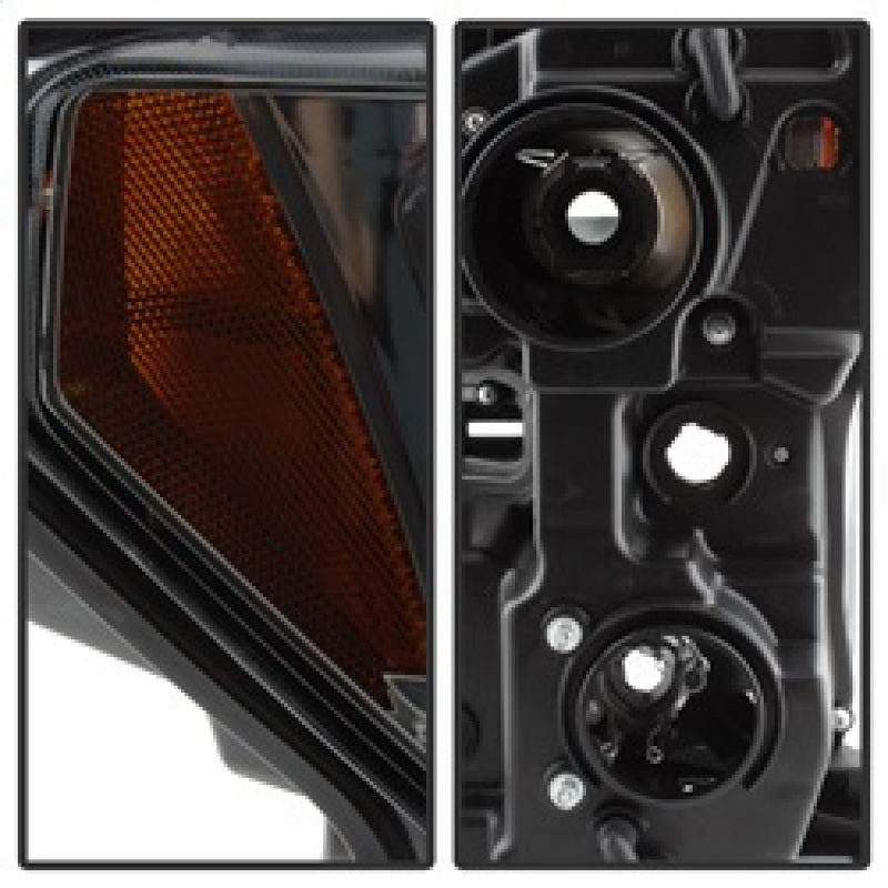 SPYDER 5083678 fits Ford F150 Projector Headlights Light Bar DRL LED Smoke