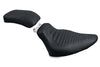 Mustang 76737 Harley Softail Standard Rear Tire Tripper Passenger Seat - Black