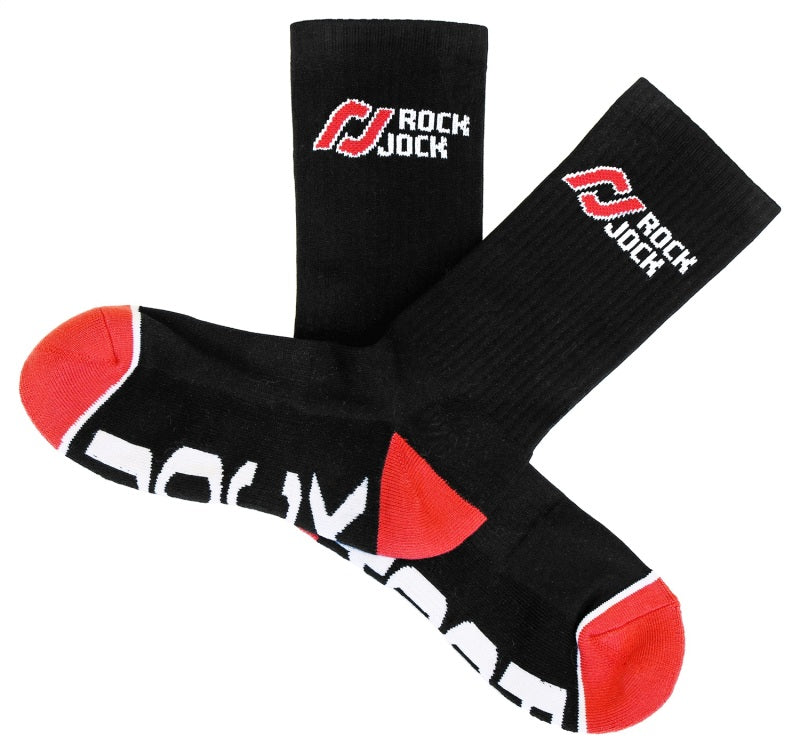 RockJock RJ-717001-1 Socks Black w/ Red and White Logo