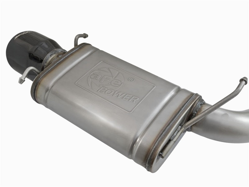 AFE 49-34063-B orce-Xp 3in CB Stainless Steel Dual Exhaust System w/ Black Tips