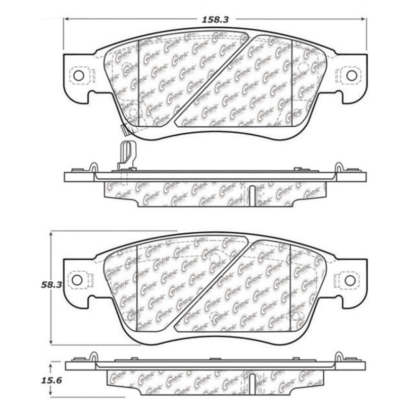 Stoptech 308.1287 Street Touring 07-08 Infiniti G35 2WD Sedan Front Brake Pads