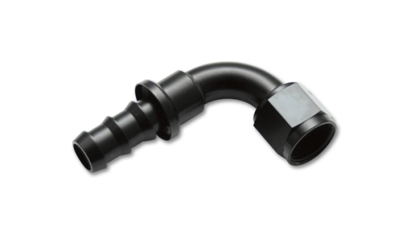 Vibrant 22906 -6AN Push-On 90 Deg Hose End Fitting - Aluminum
