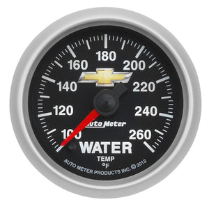 AutoMeter 880446 AutoMeter Gauge Water Temp 2-1/16in. 100-260 Deg. F Digital Stepper Motor fits Chevy Gold Bowtie