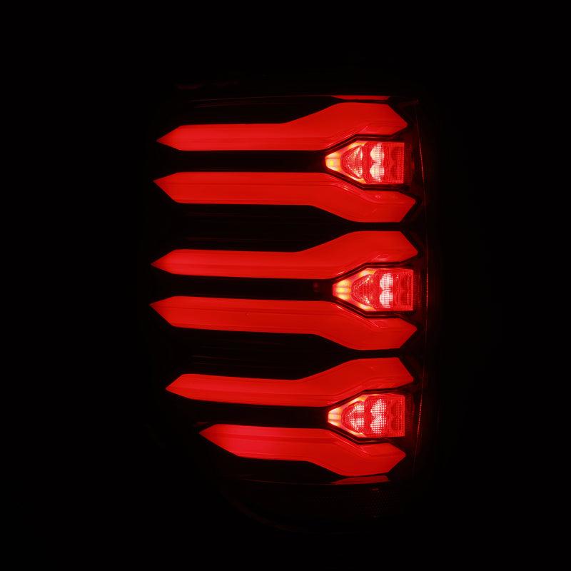 AlphaRex 653090 09-14 fits Ford F150 LUXX LED Taillights - Black/Red Housing