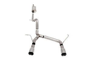 CORSA Performance 21122 Corsa 2007-2018 fits Jeep Wrangler JKU 3.6L Sport 2.75in Cat-Back Exhaust w/ Single 4in Tips