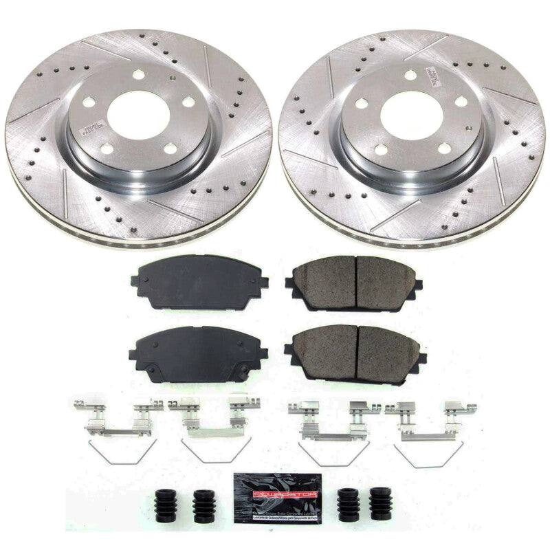 Power Stop K8754 19-23 fits Mazda 3 Front Z23 Evolution Brake Kit