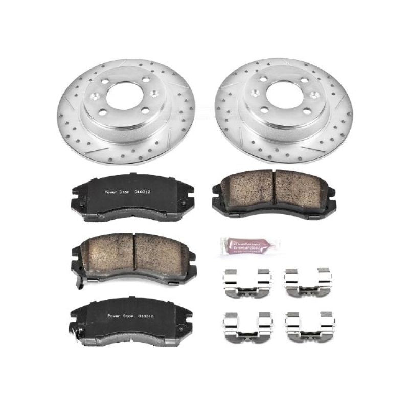 PowerStop K443 fits Subaru 93-96 Impreza Front Z23 Evolution Sport Brake Kit