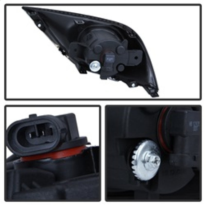 Spyder 5080240 fits Nissan versa 2015+ OEM Fog Lights w/Switch Clear FL-NV2015-