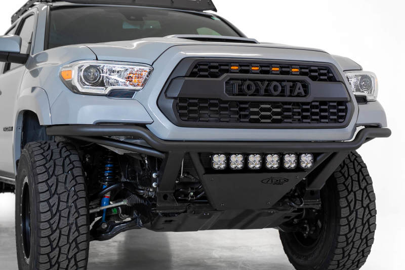 Addictive Desert Designs F688102100103 fits Toyota 16-20 Tacoma PRO Bolt-On Front Bumper - Hammer Black