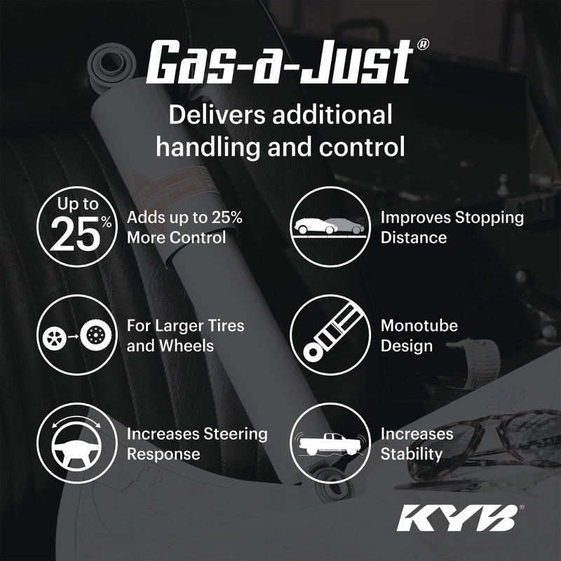 KYB 5550020 18-24 fits Jeep Wrangler (2-3in Lift) Gas-A-Just Gas Shock - Front