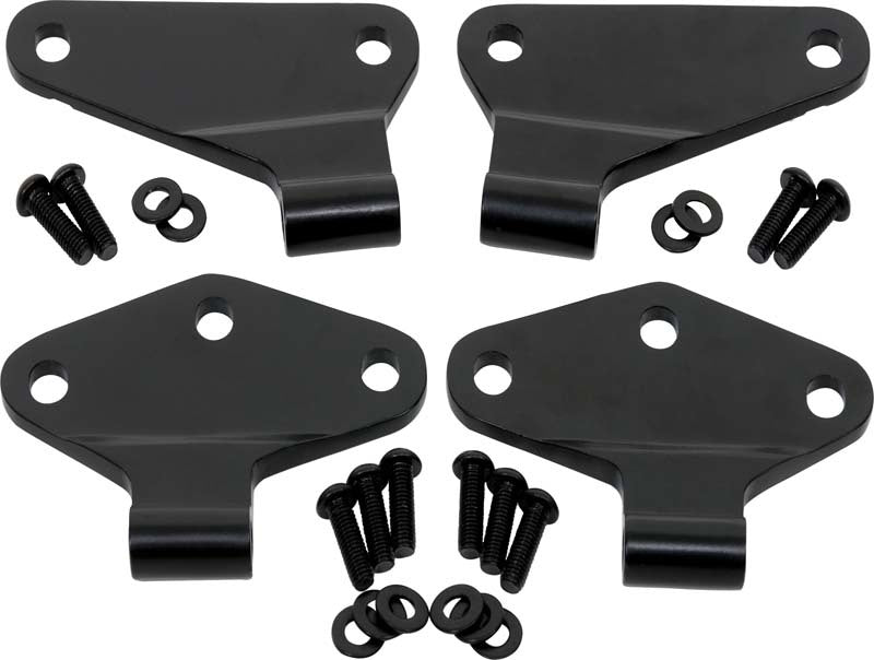 Kentrol 50580 fits Jeep 07-18 Wrangler JK Body Door Hinge Set 4 Pieces 2 Door - Powdercoat Black