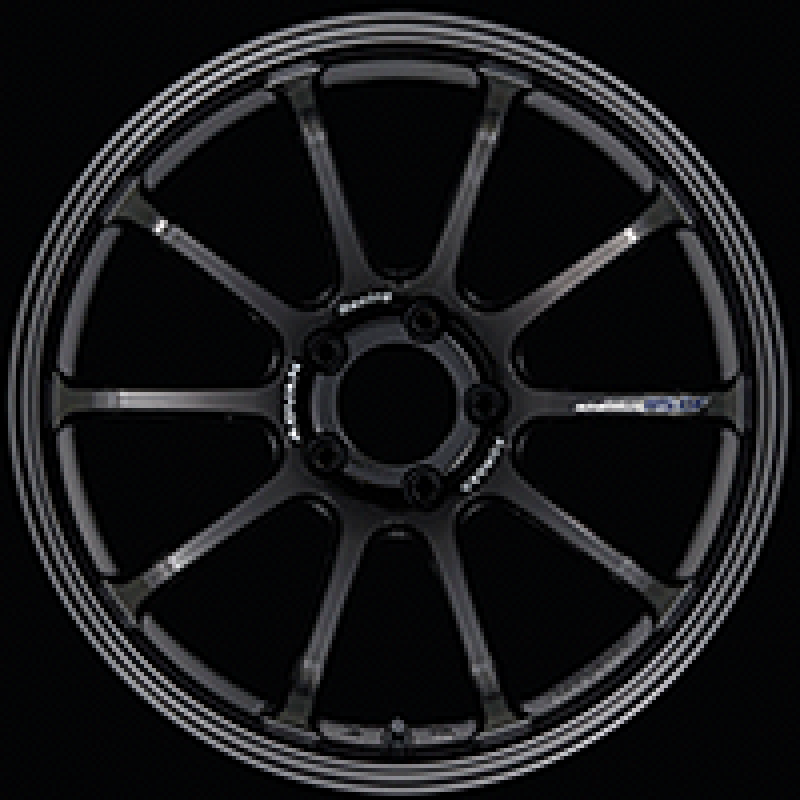 Advan YAS8J45ETB RS-DF Progressive 18x9.5 +45 5-114.3 Racing Titanium Black Wheel