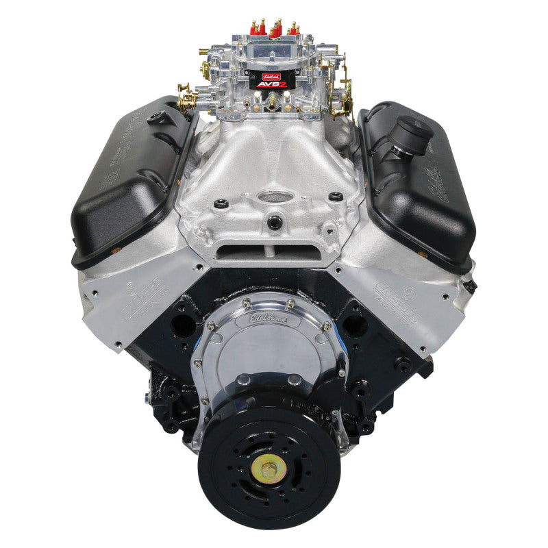 Edelbrock 49550 Crate Engine Edelbrock/Pat Musi 555 RPM XT BBC 675 HP Stock Exhaust Port Location