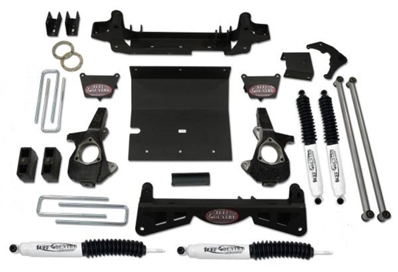 Tuff Country 16993KN 01-10 fits Chevy Silverado 2500HD 4x4 6in Lift Kit (w/3pc Sub Frame SX8000 Shocks)