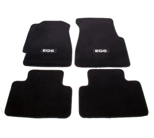 NRG FMR-120 Floor Mats - 92-95 fits Honda Civic 2DR (EG6 Logo) - 4pc.