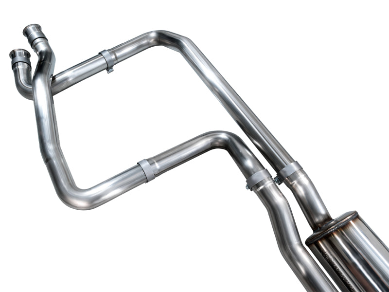 AWE Tuning 2025+ RAM 1500 RHO 3.0 I6 TT 0FG Dual Rear Exit Catback Exhaust - Chrome Silver Tips