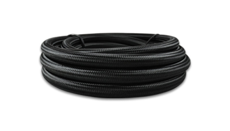 Vibrant 18978 -8 AN Black Nylon Braided Flex Hose w/ PTFE liner (20FT long)