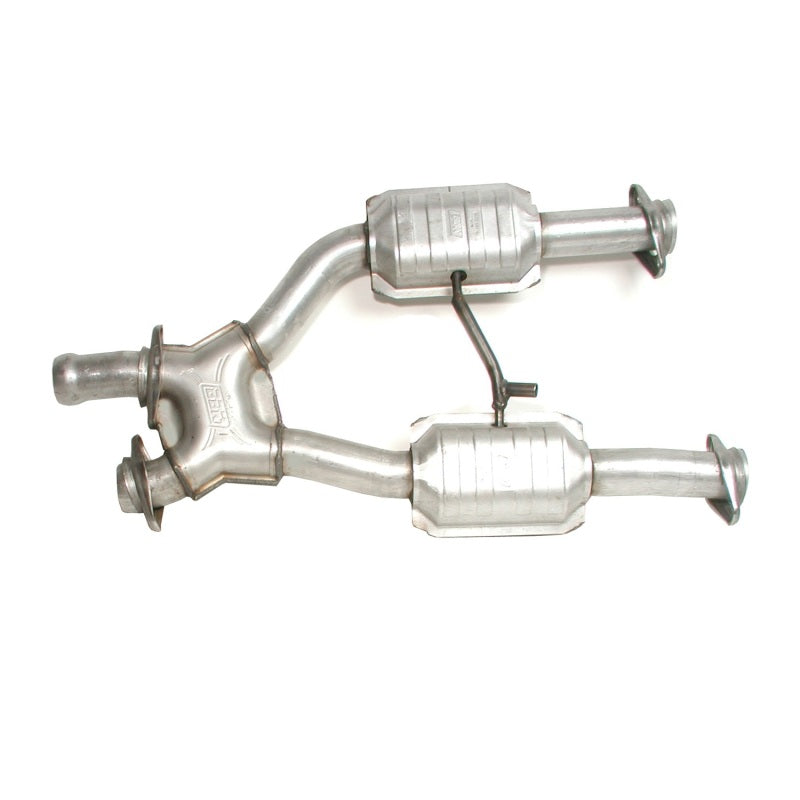 BBK 1659 Mustang 5.0 Short Mid X Pipe With Catalytic Converters 2-1/2 For BBK Long Tube Headers