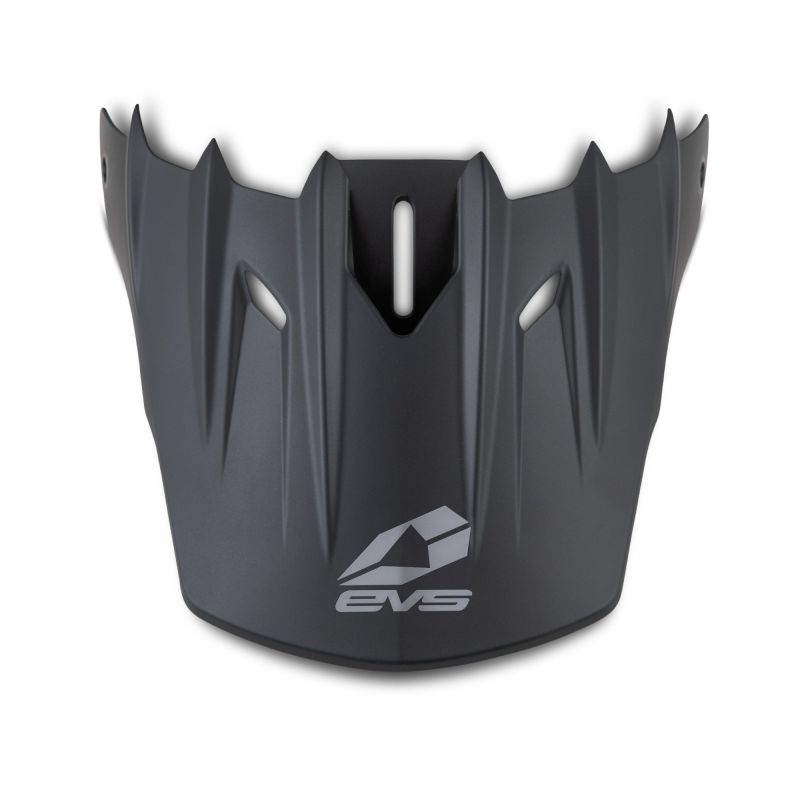 EVS HE20T5S-VSBK T5 Solid Helmet Visor - Matte Blk