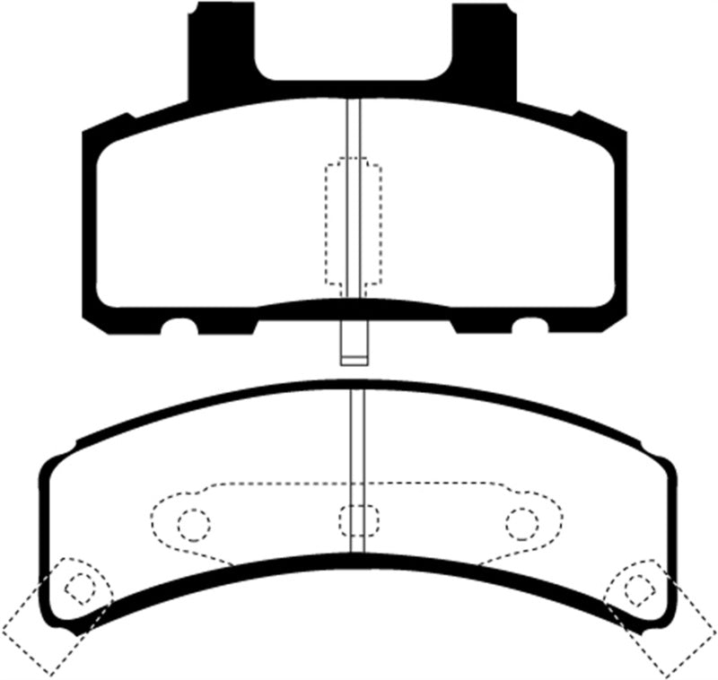 EBC DP21273 fits Cadillac 97-99 Deville 4.6 (Rear Drums) Greenstuff Front Brake Pads