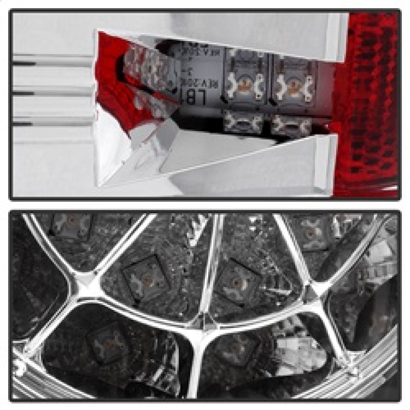 Spyder 5029591 fits Toyota 07-13 Tundra LED Tail lights Chrome ALT-YD-TTU07-LED