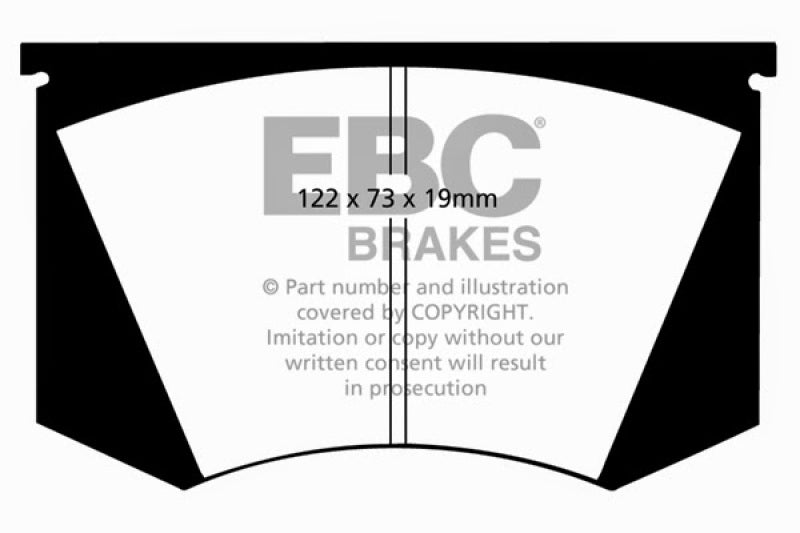 EBC DP2223 Ac fits Cobra 64-66 7.0 Greenstuff Front Brake Pads