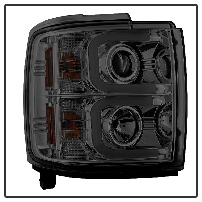 Spyder 5081056 fits Chevy 14-16 Silverado 2500 HD Projector Headlights Light Ba