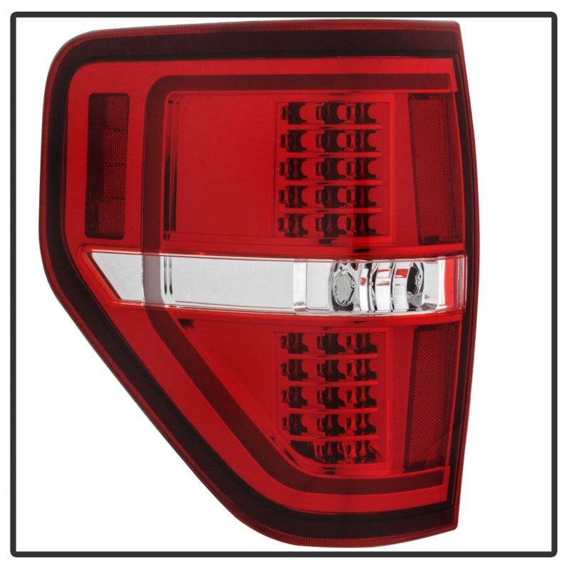 xTune 9042201 09-14 fits Ford F-150 Light Bar LED Tail Lights - Red Clear (ALT-