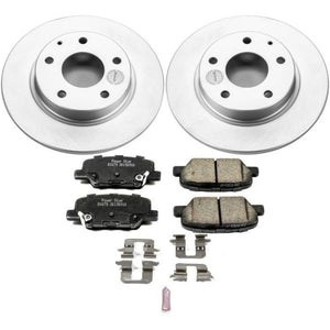 PowerStop CRK6962 fits Mazda 3 Rear Z17 Evolution Geo 14-16met Coated Brake Kit