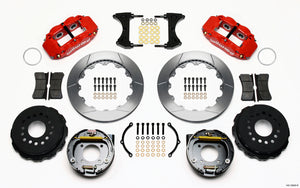 Wilwood 140-10909-R fits Narrow Superlite 4R Rear P-Brk Kit 12.88in Red fits Ch