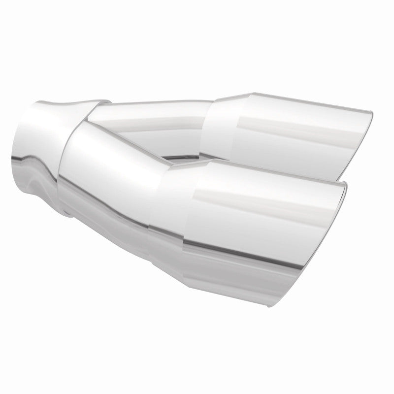 MagnaFlow 35226 Double Wall 3in Dual Round Polished Tip 2.25in Inlet