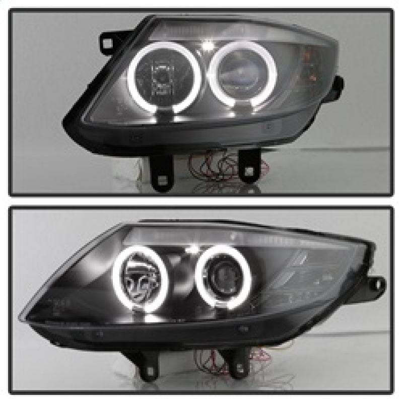 SPYDER 5029676 fits BMW Z4 Projector Headlights Xenon/HID Model LED Halo Black
