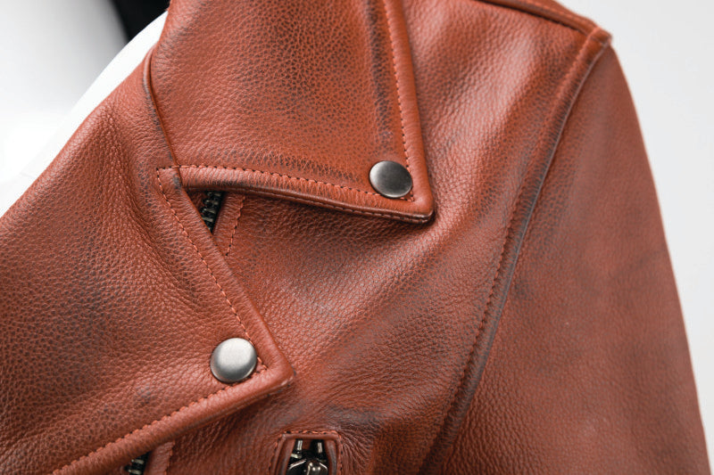 Kuryakyn 094393 Kuryakyn Leather By River Road Arabian Spice Leather Jacket Red Womens - Small