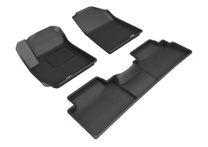 3D MAXpider 2007-2013 fits Jeep Wrangler JK Unlimited Kagu 2nd Row Floormats -
